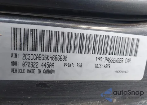 2019 Chrysler 300 300S from USA, damaged, VIN 2C3CCABG5KH686690